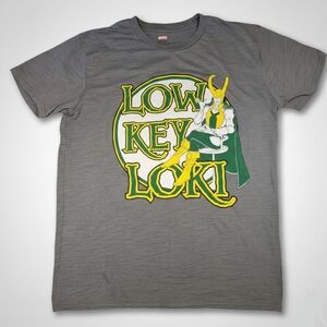 Marvel Low Key Loki Gray Shirt Size XL